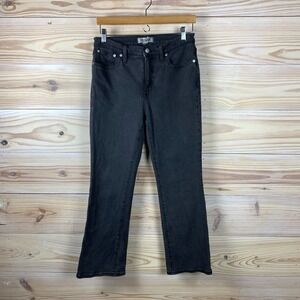 Madewell Jeans Womens 28 Mid Rise Kick Out Bootcut Heavy Denim Stretch